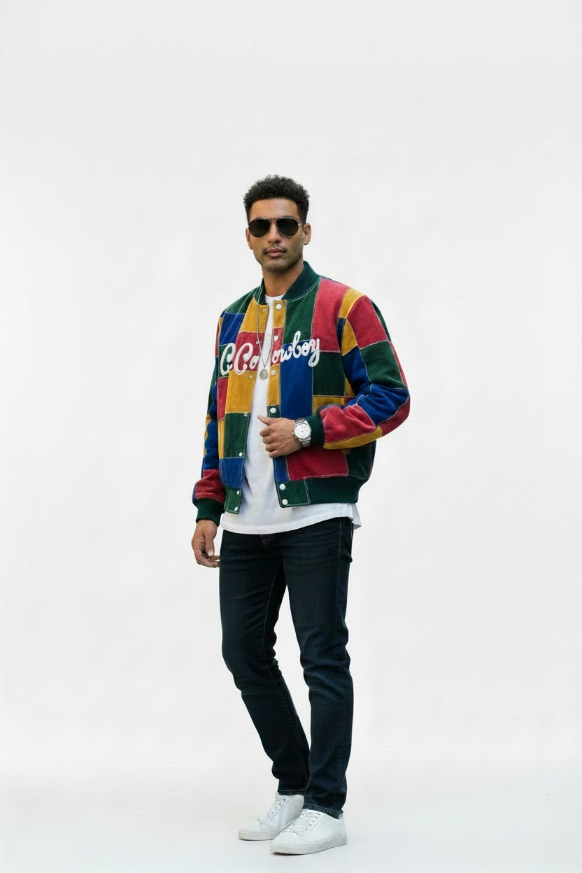 Crud Cowboy "Grandma's Quilt" Suede Jacket